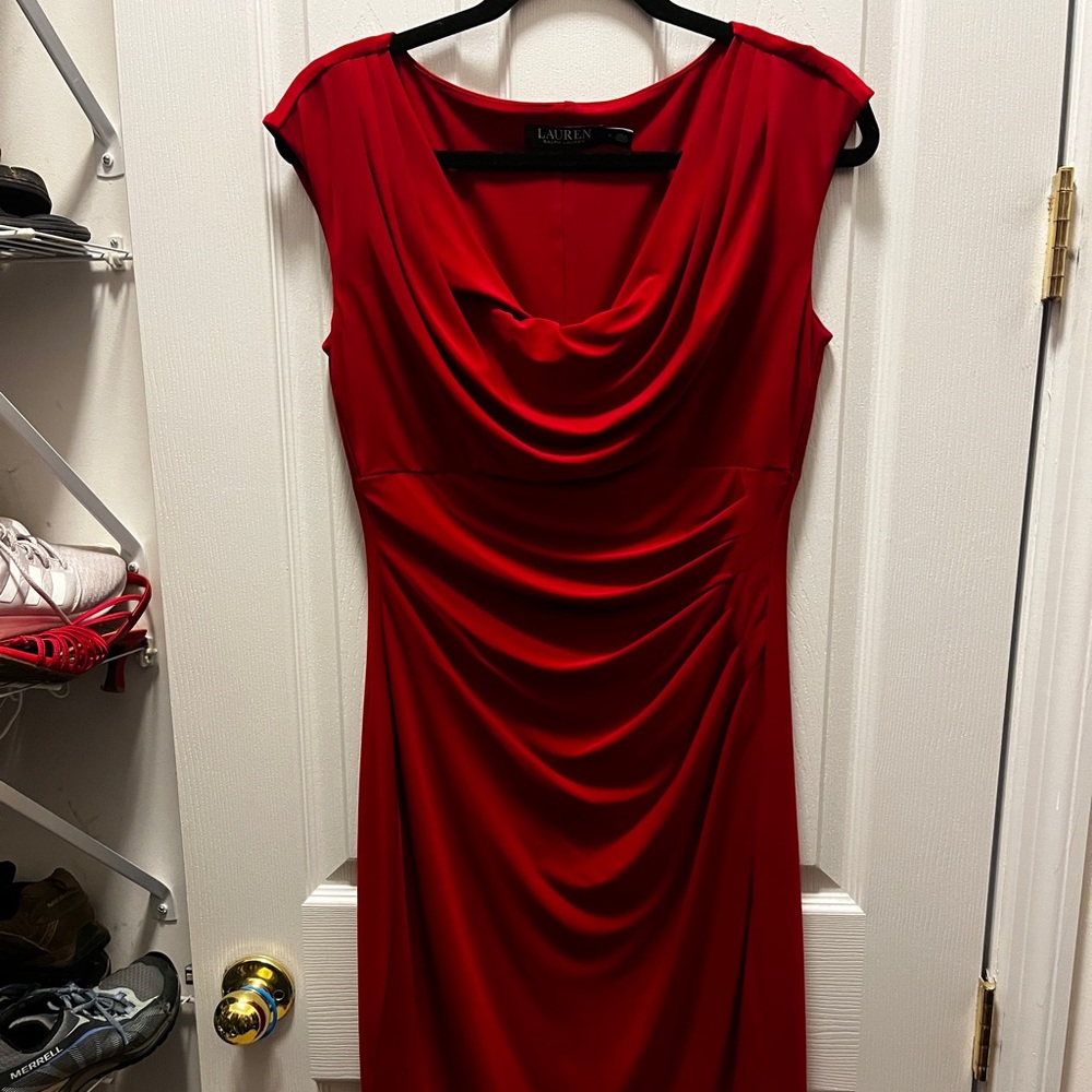 Lauren faux wrap dress, size 8